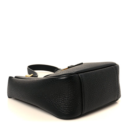 Saint Laurent Grained Calfskin Baby Le 5 A 7 Supple Hobo Black 5 of 13