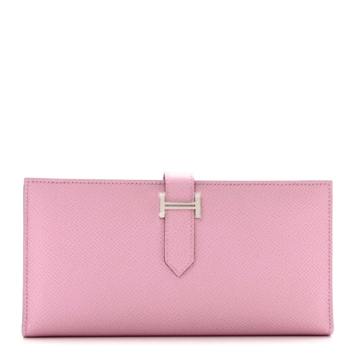 Hermes Epsom Bearn Gusset Wallet Rose Sakura 1 of 7