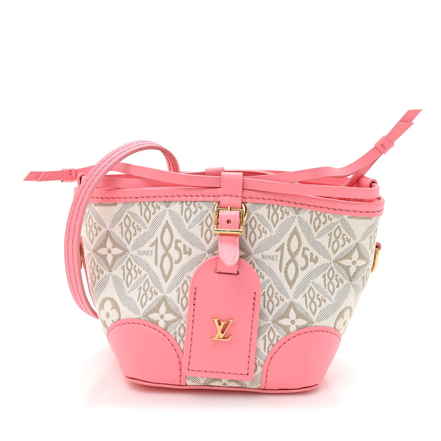 Louis Vuitton Jacquard Since 1854 Noe Purse Ecru Beige Pink 1 of 11