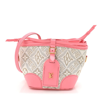 Louis Vuitton Jacquard Since 1854 Noe Purse Ecru Beige Pink 1 of 11