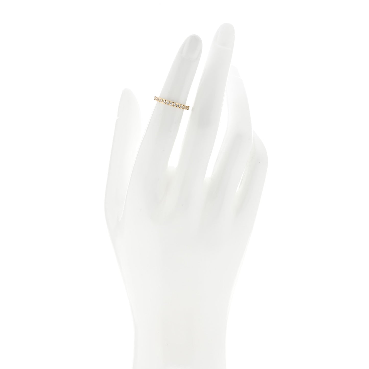 18K Yellow Gold Diamond Novo Half Circle Band Ring 47 4