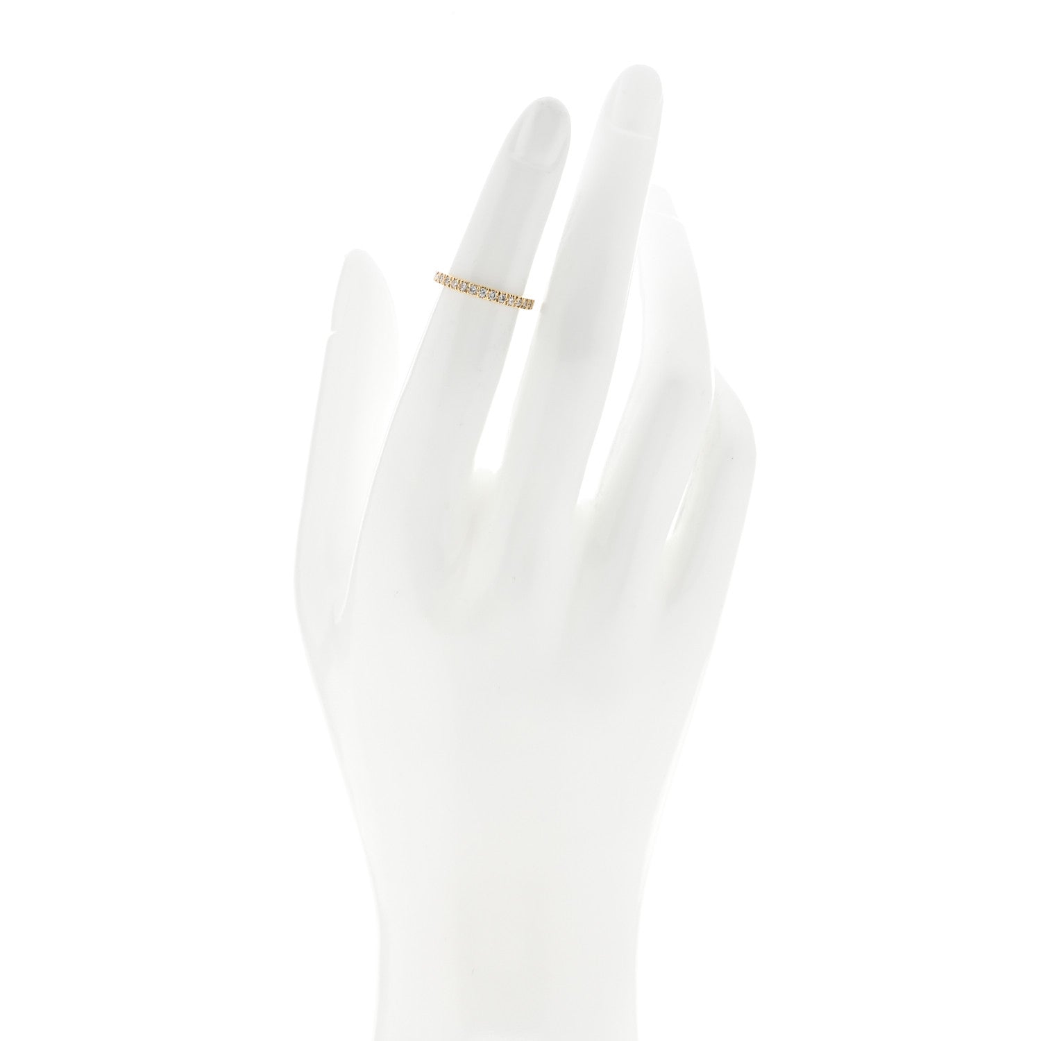 Tiffany 18K Yellow Gold Diamond Novo Half Circle Band Ring 47 4 2 of 4
