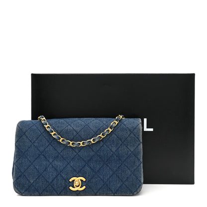 Chanel Denim Quilted Small Flap  Blue 16 of 16