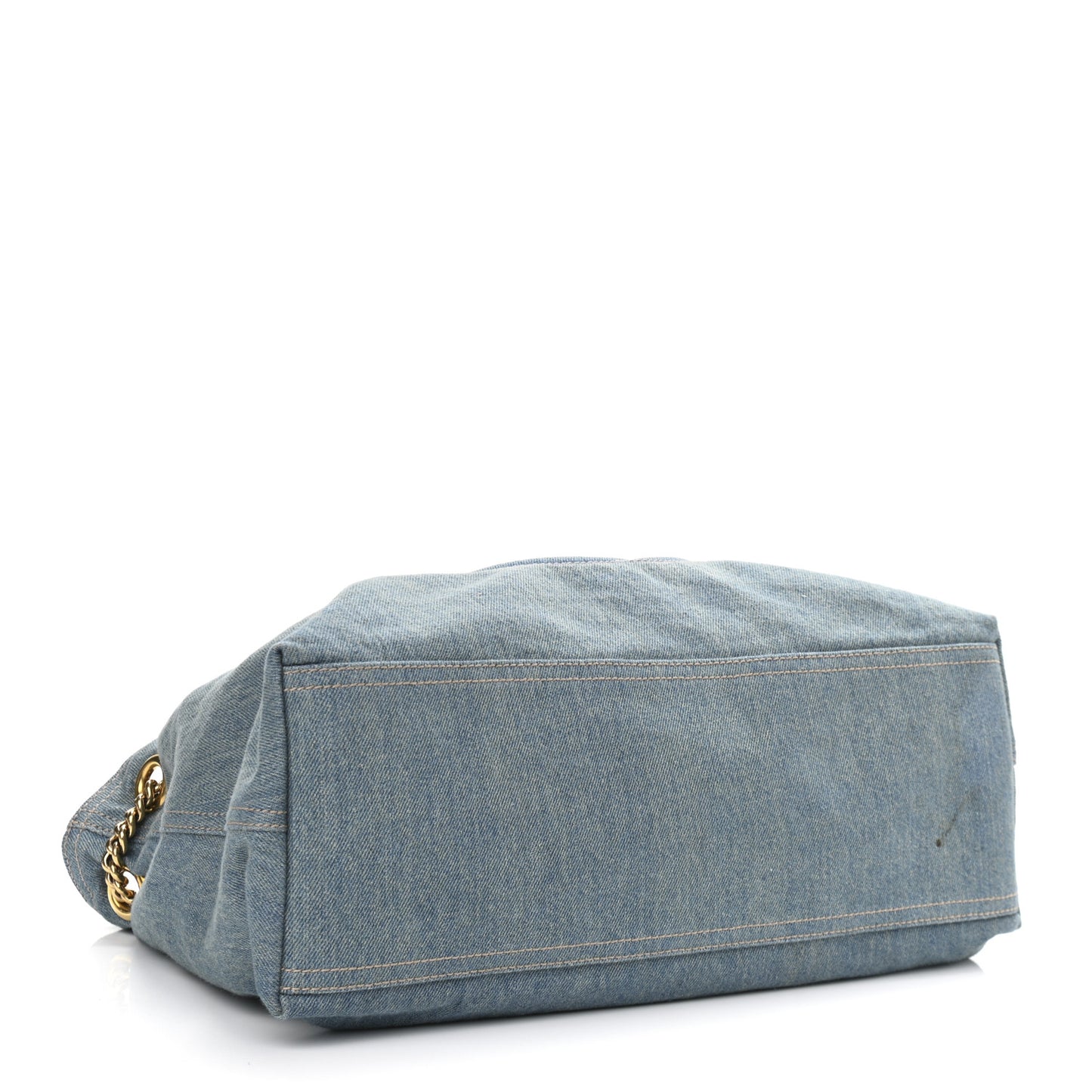 Denim Medium Soho Chain Shoulder Bag Blue