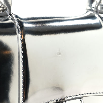 Balenciaga Metallic Calfskin Hourglass Top Handle Bag XS Silver 11 of 11