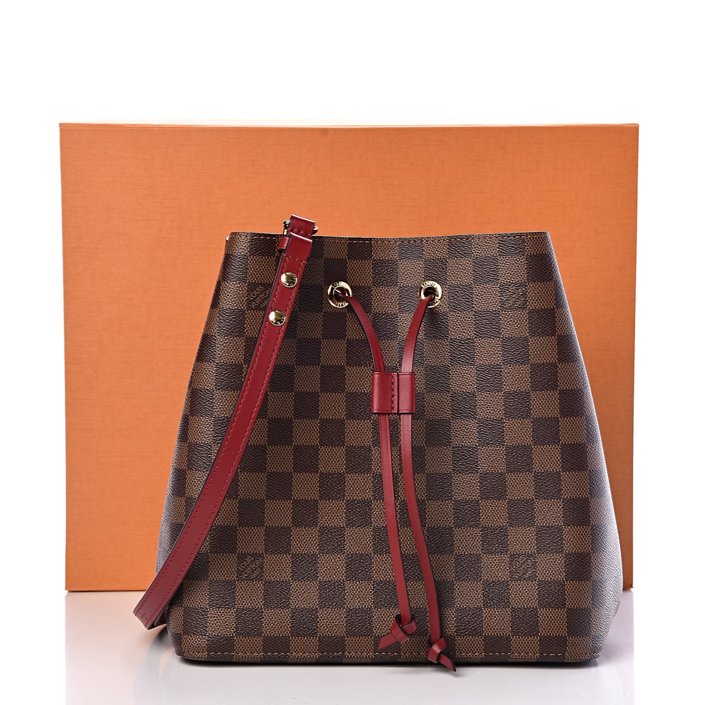 Damier Ebene Neonoe MM Cherry Berry