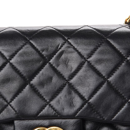 Chanel Lambskin Quilted Small Double Flap Black 11 of 15