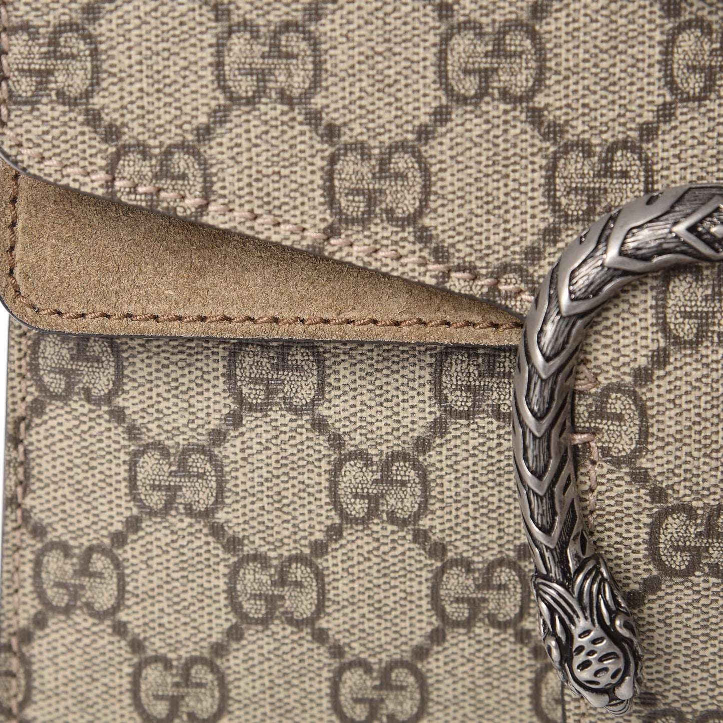 GG Supreme Monogram Mini Dionysus Shoulder Bag Taupe