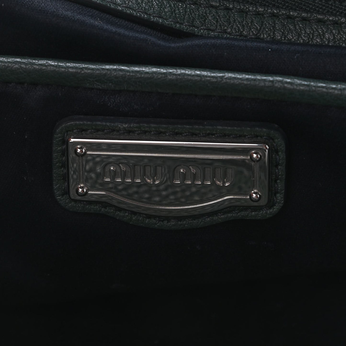Goatskin Madras Zip Tote Green