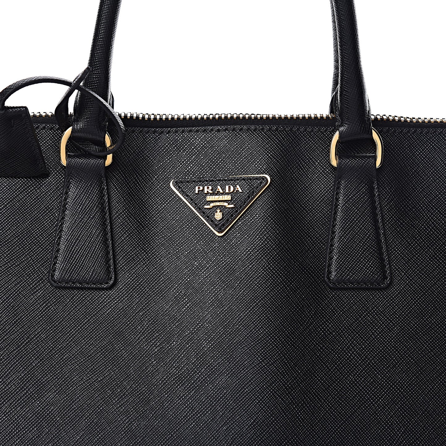 Saffiano Lux Large Promenade Tote Black