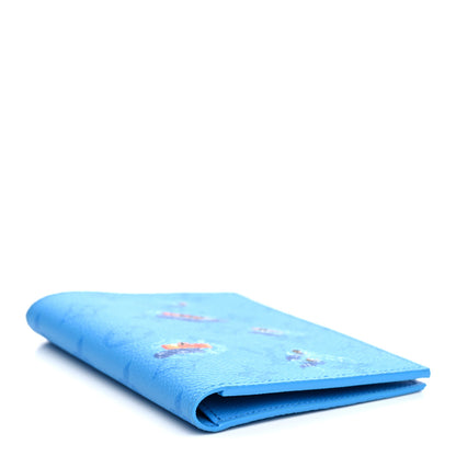 Louis Vuitton Monogram Sports Passport Cover Pool Blue 4 of 7