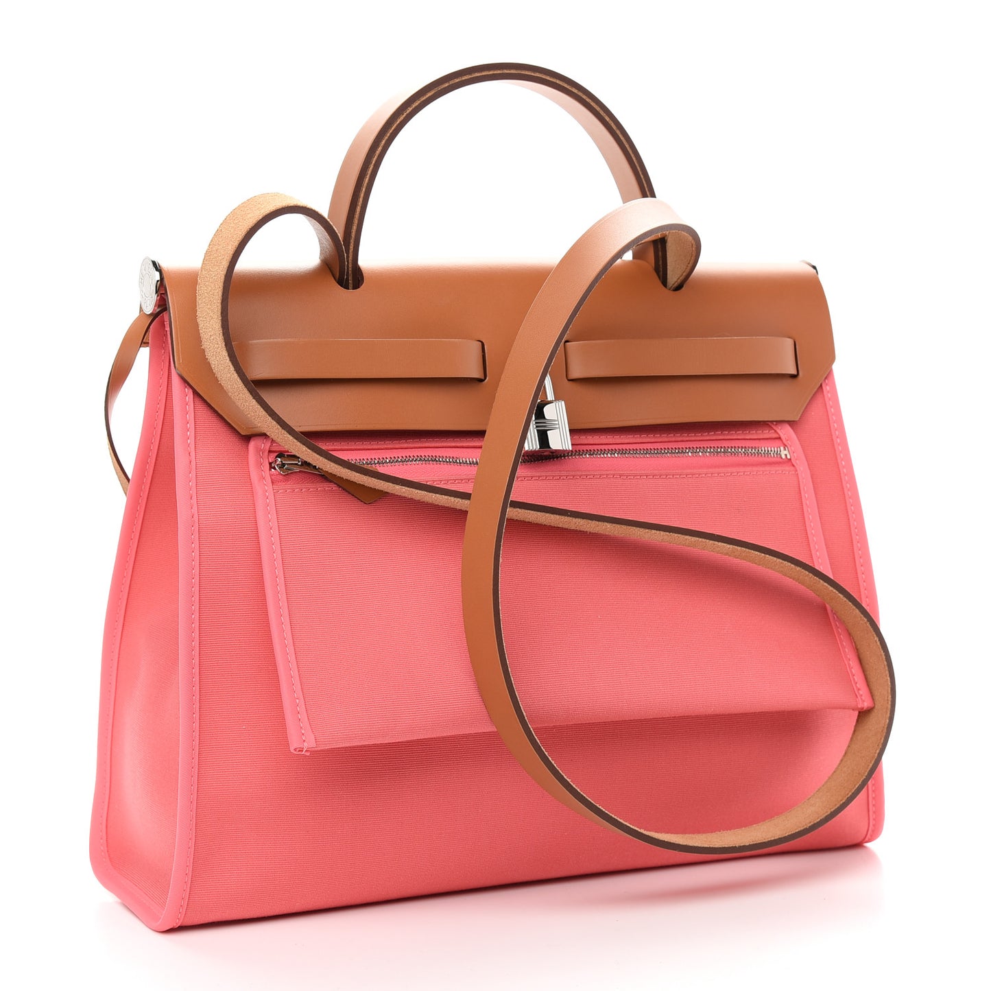Vache Hunter Toile Herbag Zip 31 PM Rose Azalee Natural