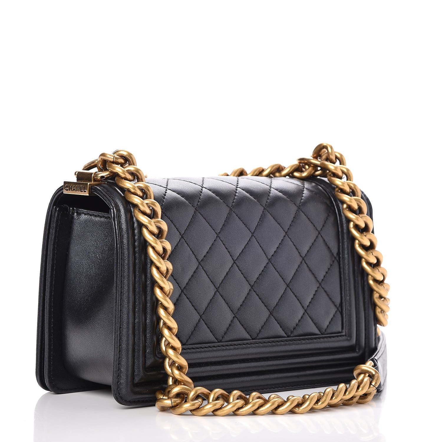 Chanel Lambskin Quilted Small Boy Flap Navy 3 of 8