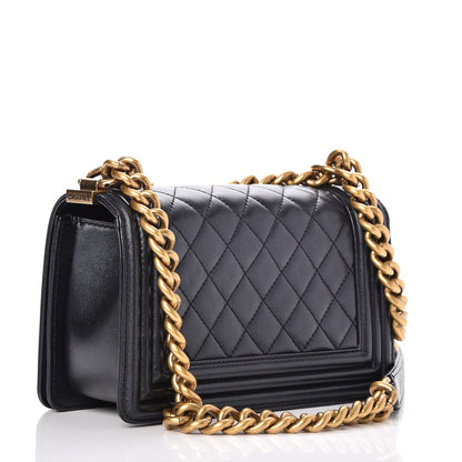 Chanel Lambskin Quilted Small Boy Flap Navy 3 of 8