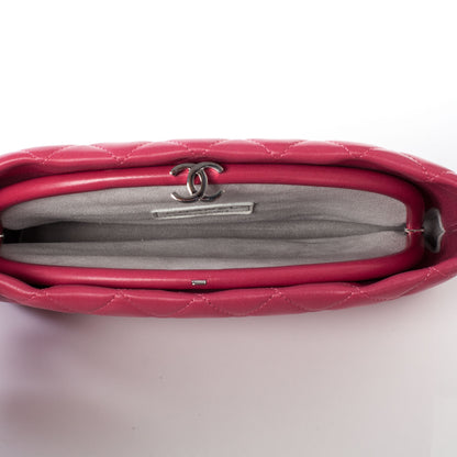 Chanel Lambskin Quilted Clutch Pink 8 of 10