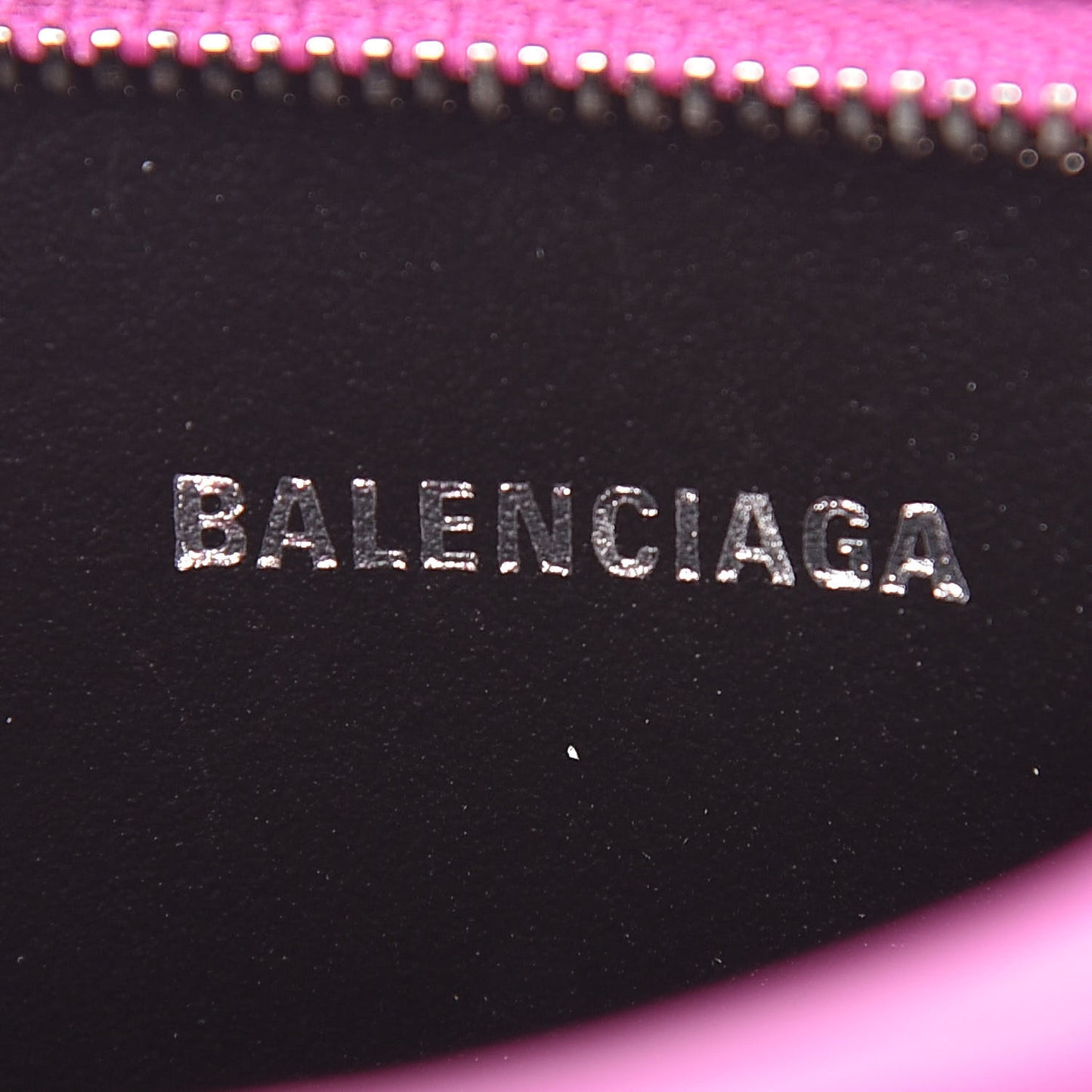 Calfskin Kittens Logo XS Everyday Camera Bag Fuchsia