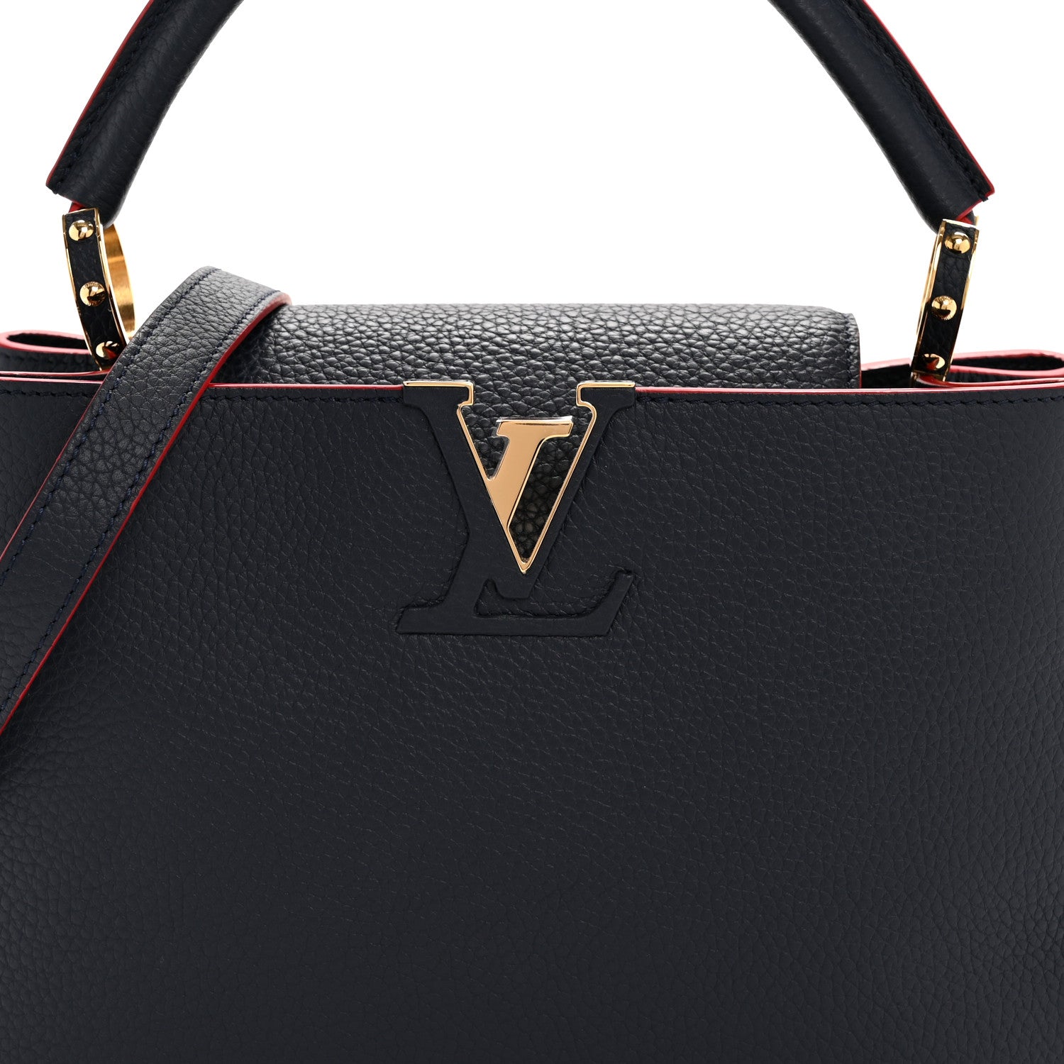 Louis Vuitton Taurillon Capucines PM Marine Rouge 8 of 11