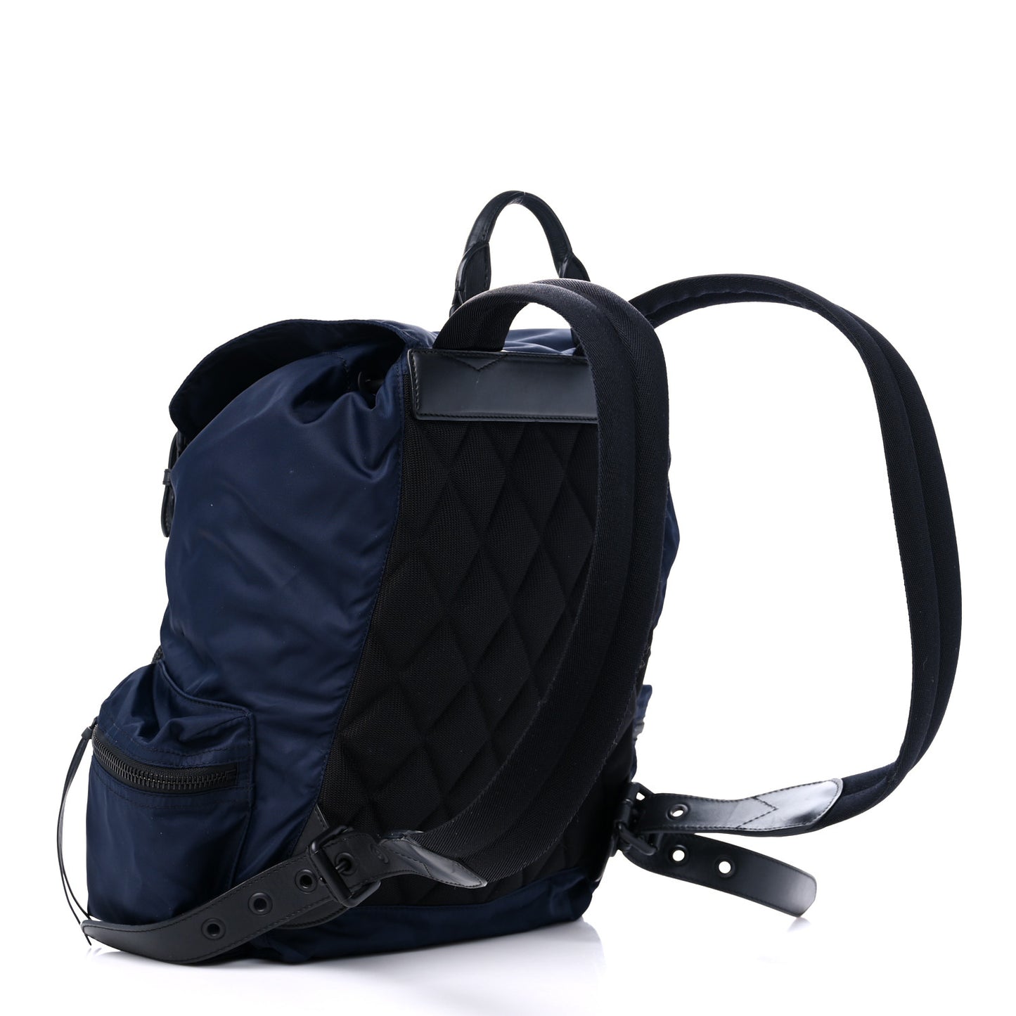 Nylon Medium Rucksack Backpack Ink Blue