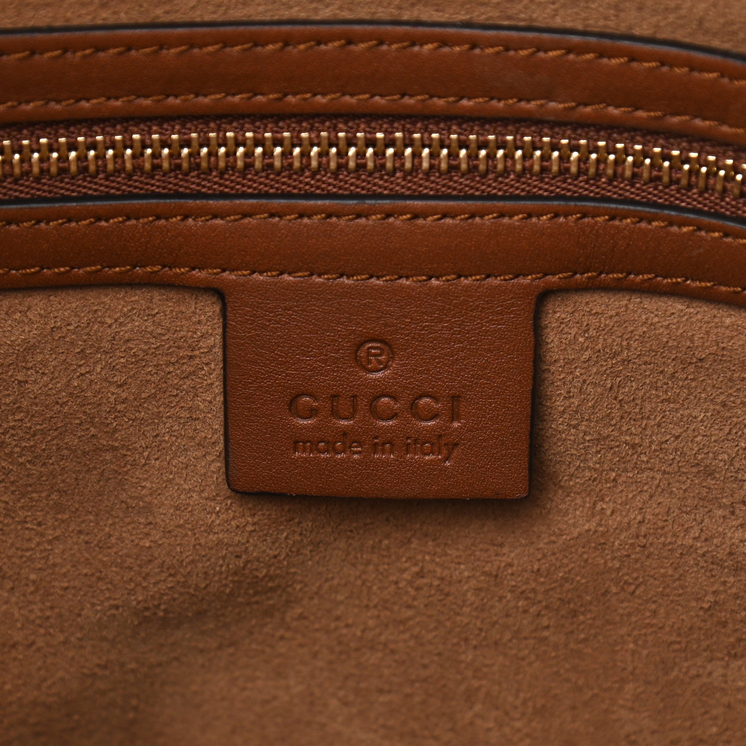 Gucci GG Supreme Monogram Large Linea A Hobo Light Brown 6 of 11
