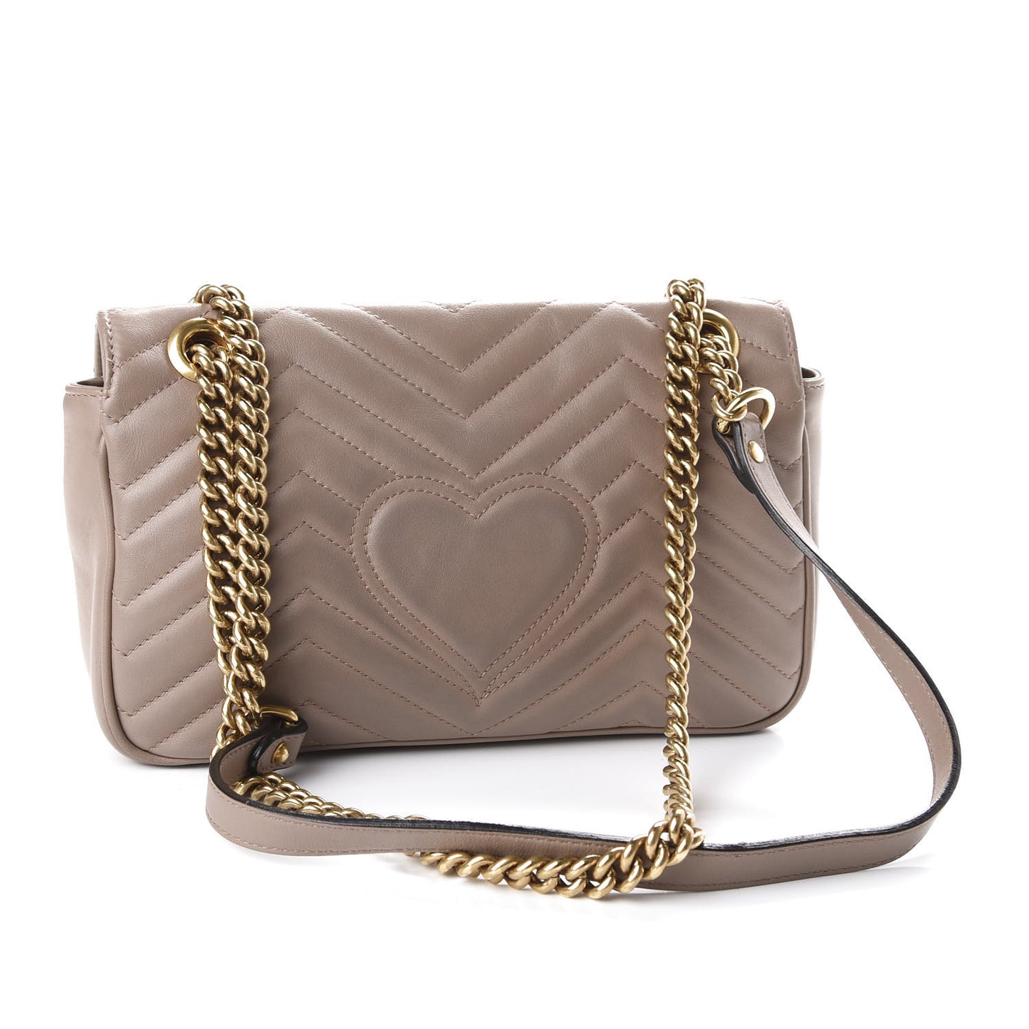 Calfskin Matelasse Small GG Marmont Shoulder Bag Porcelain Rose