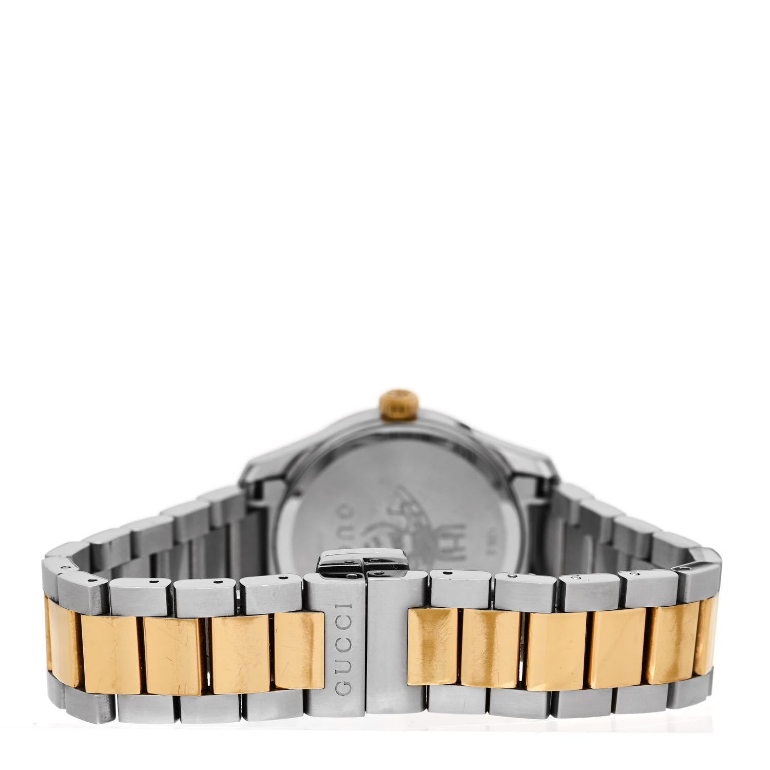 Gucci Stainless Steel 27mm G-Timeless Two Tone Cat Quartz Watch 3 of 4