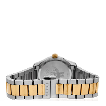 Gucci Stainless Steel 27mm G-Timeless Two Tone Cat Quartz Watch 3 of 4