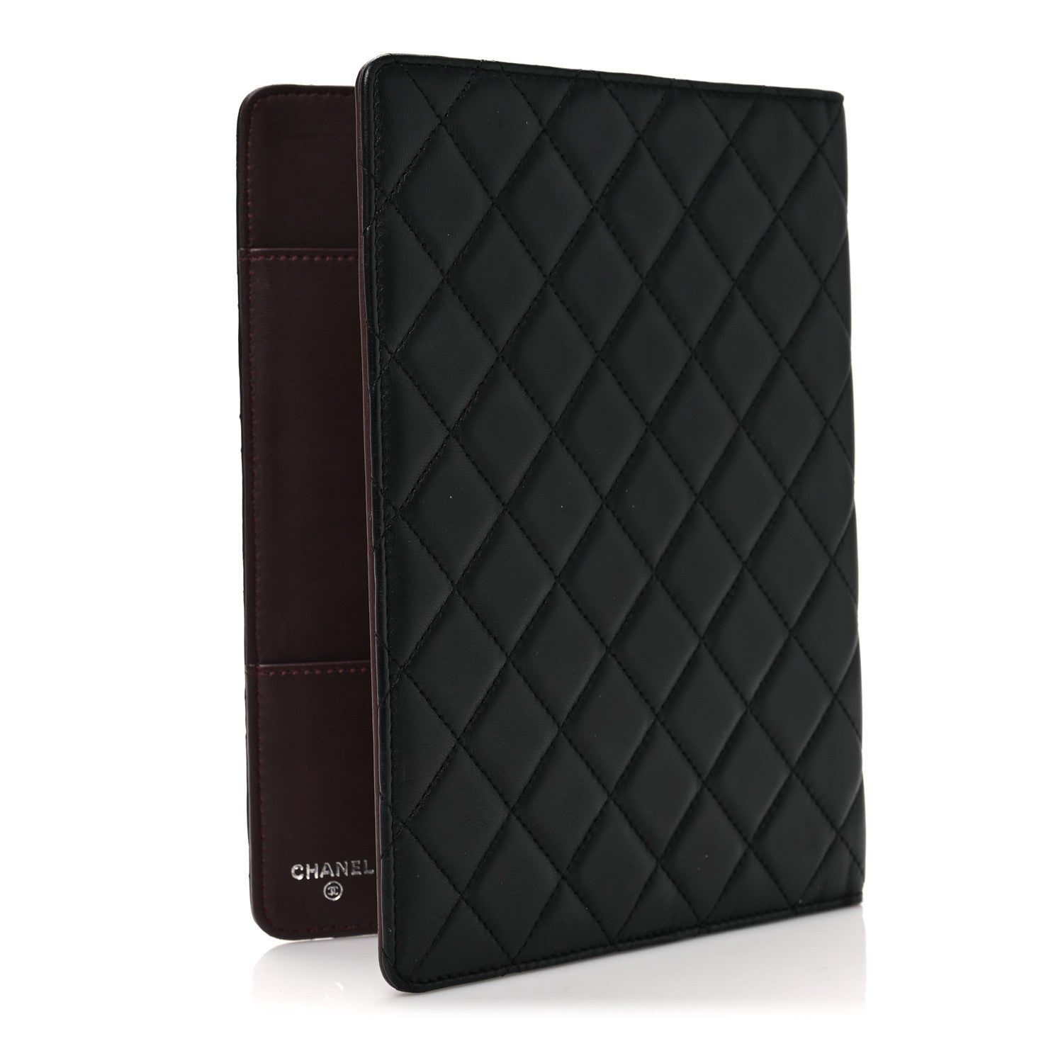 Chanel Lambskin Quilted Large Agenda Cover Black 3 of 6
