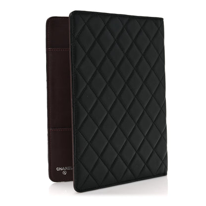 Chanel Lambskin Quilted Large Agenda Cover Black 3 of 6