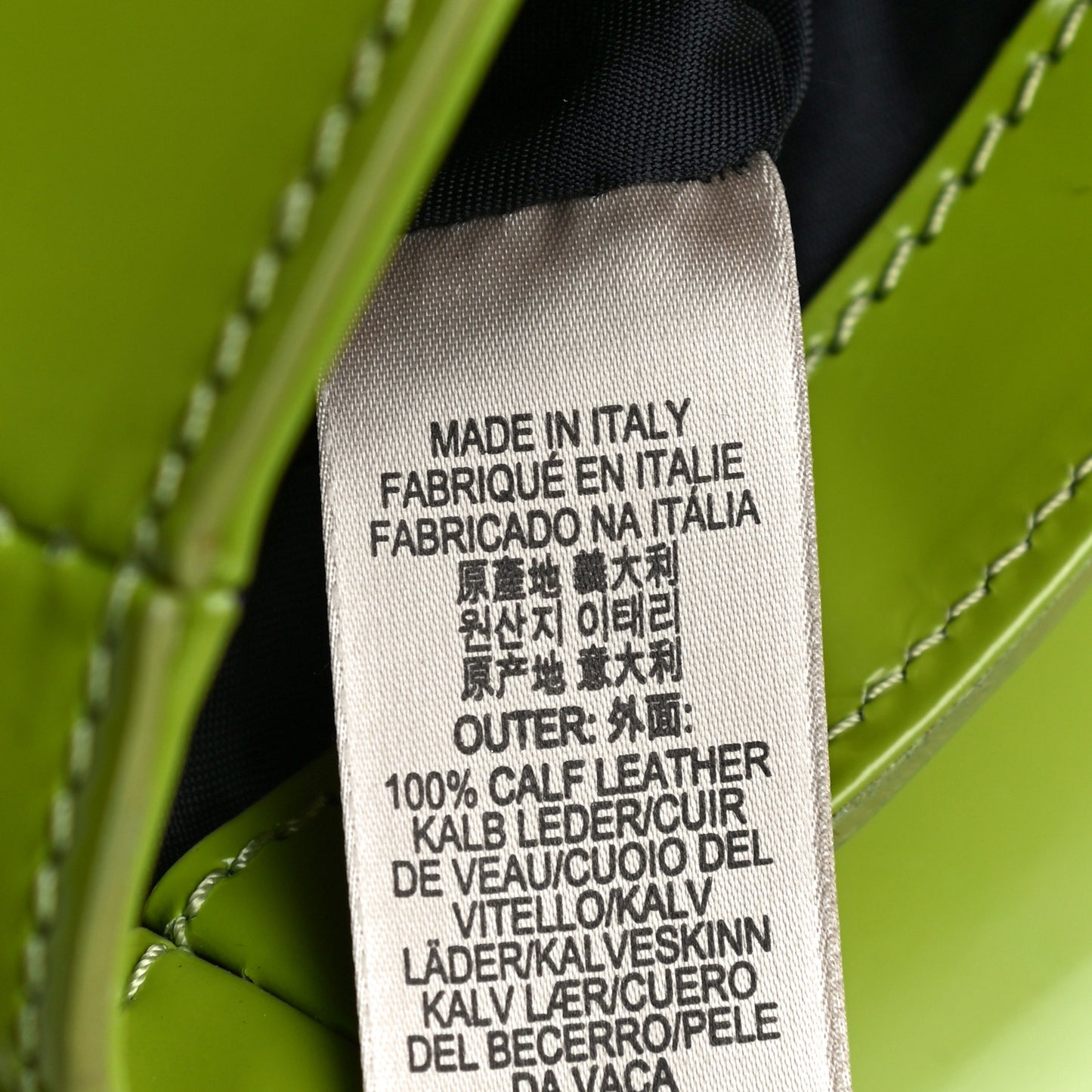 Patent Small Leigh Crossbody Bag Lemon Green