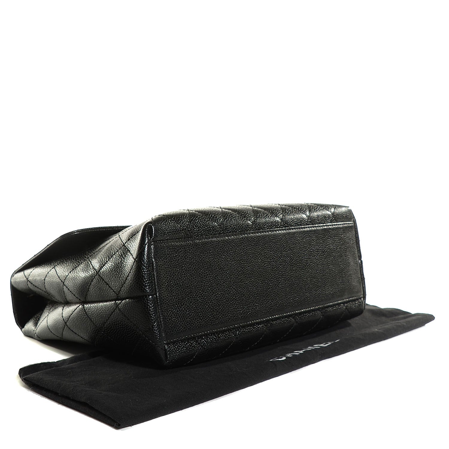 Chanel Caviar Quilted Jumbo Kelly Flap Black 4 of 9