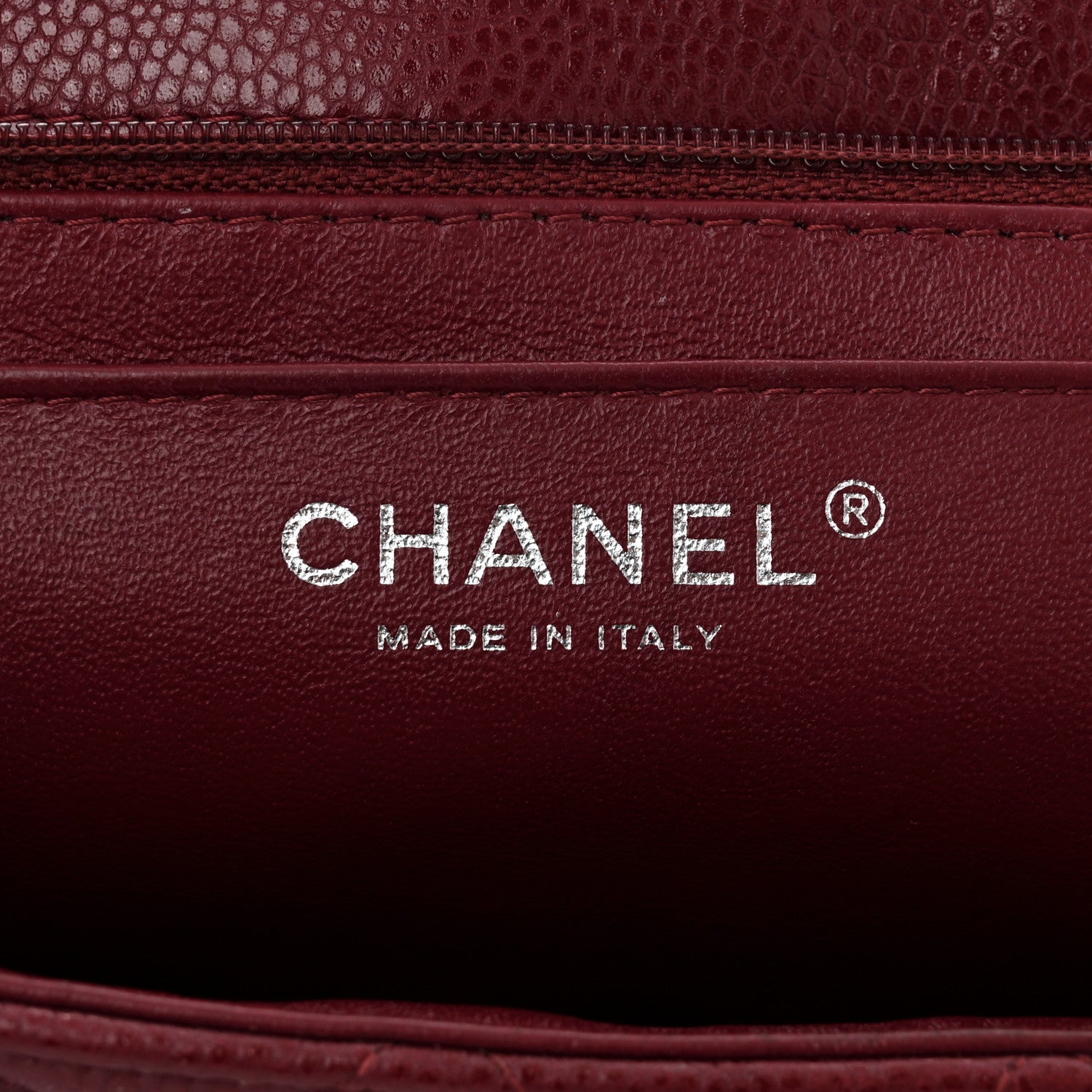 Chanel Caviar Quilted Jumbo Single Flap Red 6 of 13