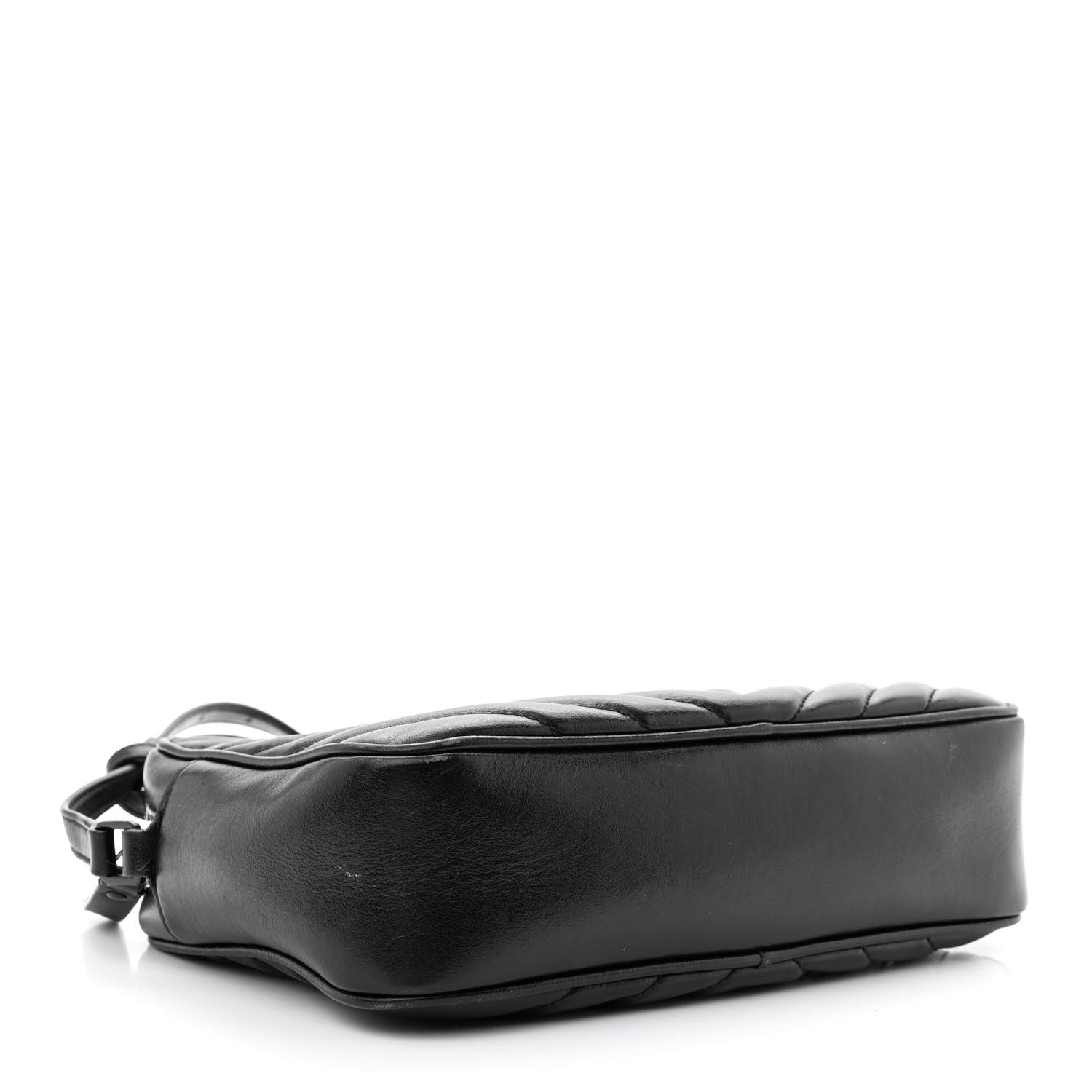 Saint Laurent Calfskin Matelasse Monogram Monochrome Lou Camera Bag Black 4 of 18