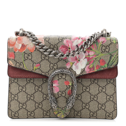 Gucci GG Supreme Monogram Blooms Mini Dionysus Shoulder Bag Beige Multicolor Dry Rose 1 of 12