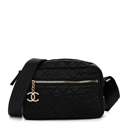 Chanel Satin Quilted Paris-Hamburg Camera Bag Black 1 of 10
