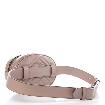 Gucci Calfskin Matelasse GG Marmont Belt Bag 95 38 Porcelain Rose 3 of 13
