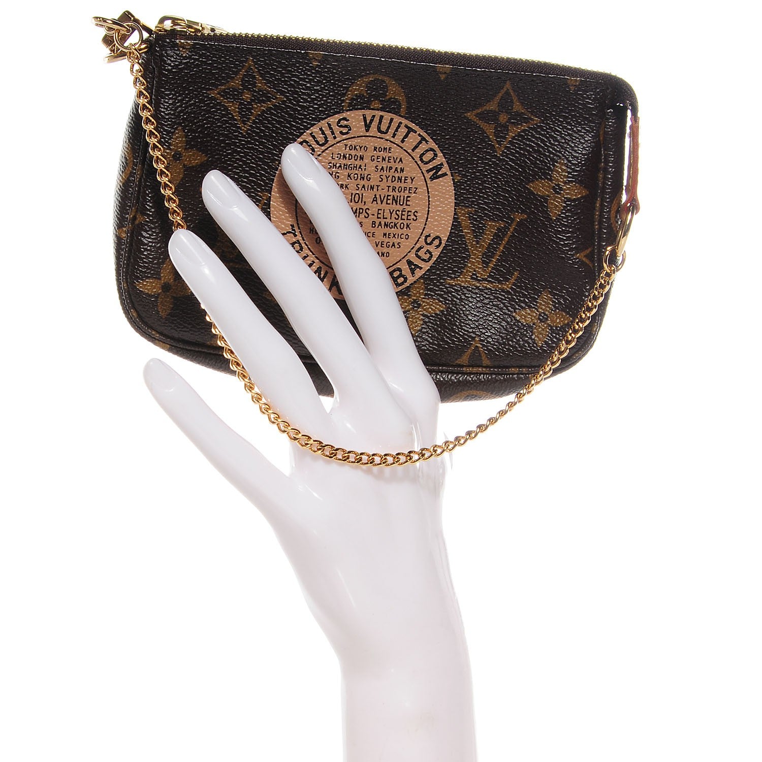 Louis Vuitton Monogram Complice Trunks and Bags Mini Pochette Accessories Beige 2 of 7