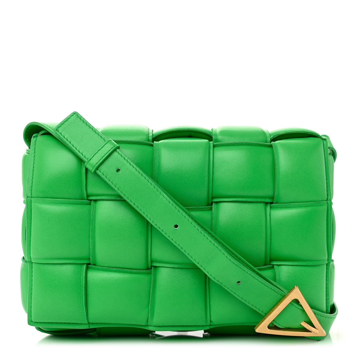 Bottega Veneta Nappa Maxi Intreccio Padded Cassette Crossbody Bag Grass 1 of 10
