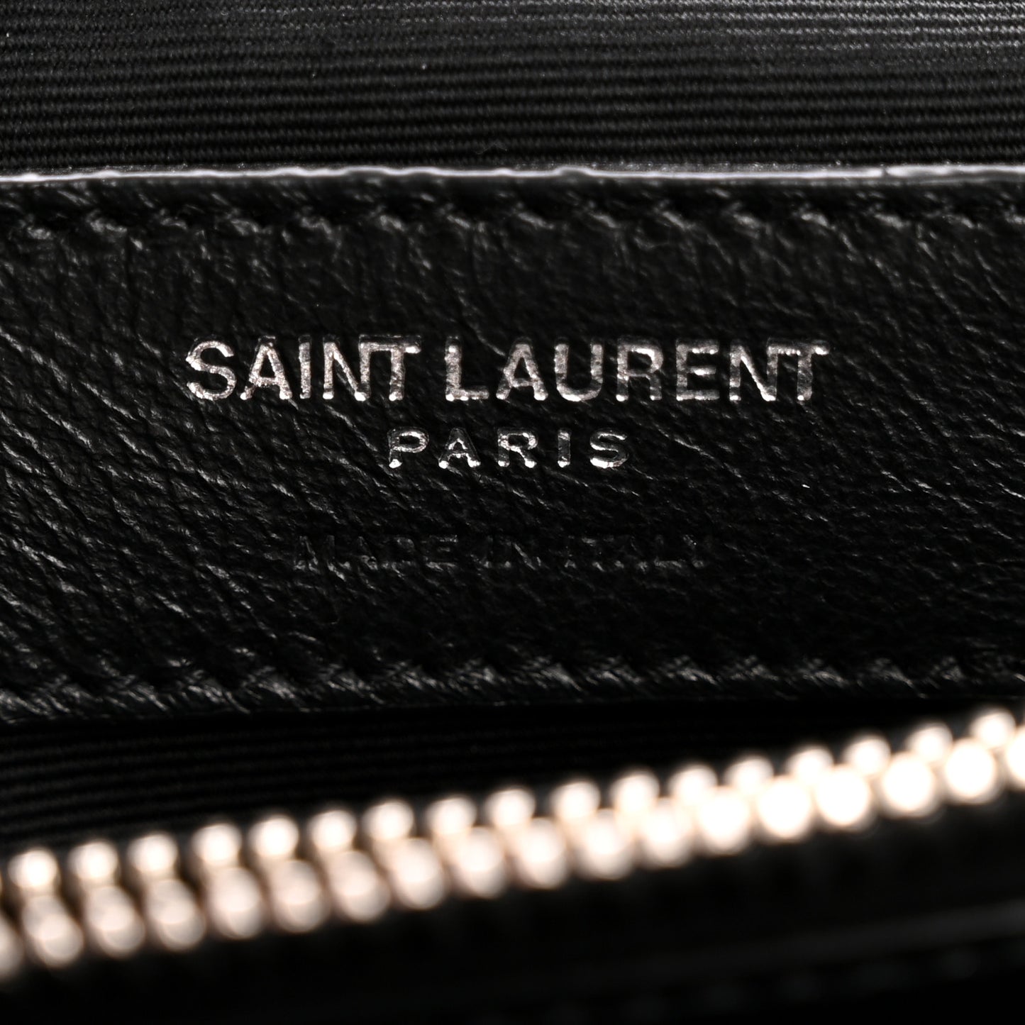 Calfskin Y Quilted Monogram Medium Loulou Chain Satchel Black