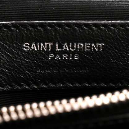 Saint Laurent Calfskin Y Quilted Monogram Medium Loulou Chain Satchel Black 6 of 13