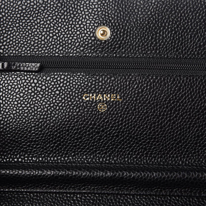 Chanel Caviar Quilted Wallet On Chain WOC Black 8 of 11