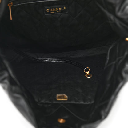 Chanel Shiny Calfskin Quilted Chanel 22 Black 6 of 11