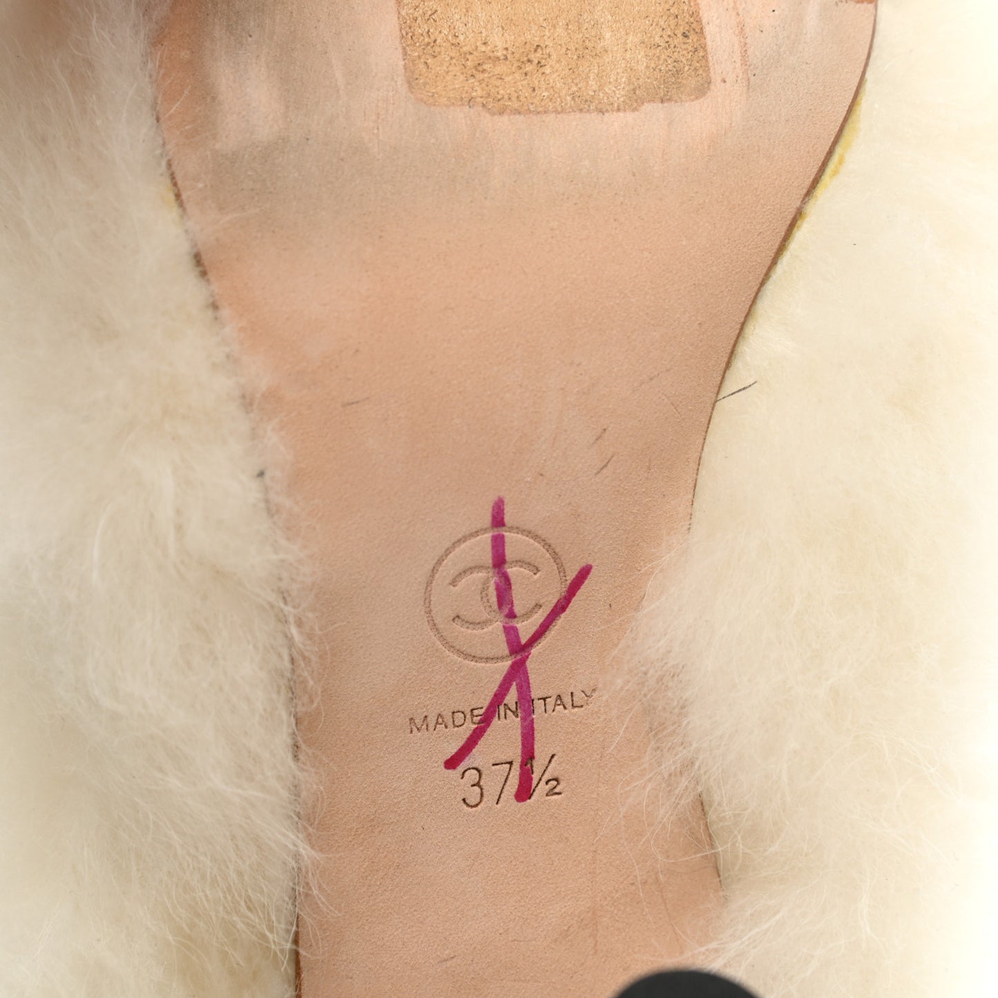 Fur Ankle Boots 37.5 White