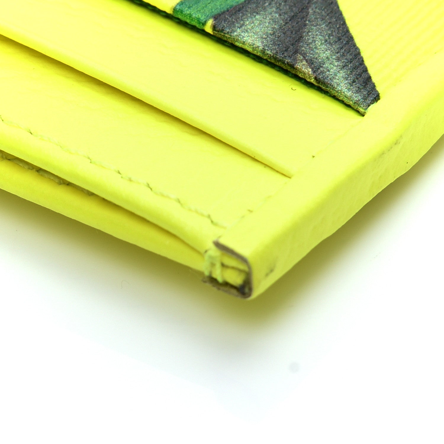 Gucci Calfskin Flora Print Zumi Card Holder Yellow Fluo 9 of 9