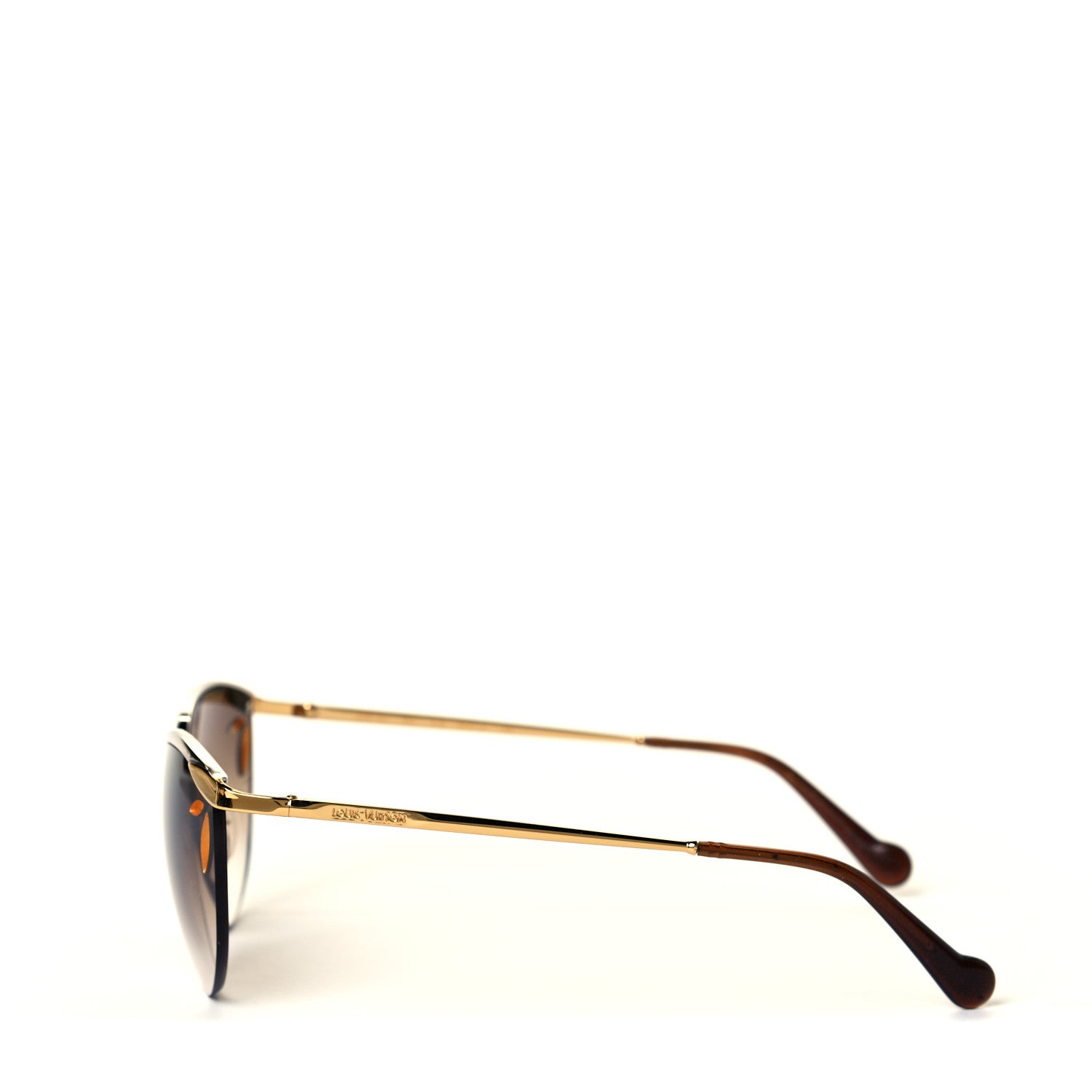 Louis Vuitton Lila Pilot Sunglasses Z0810U Brown Glitter 3 of 6