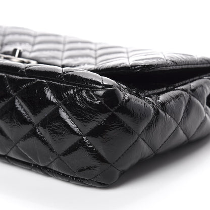 Chanel Distressed Patent Quilted Jumbo Single Flap Black 7 of 11