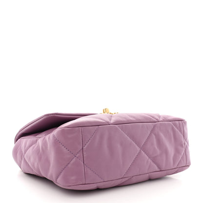 Chanel Lambskin Quilted Medium Chanel 19 Flap Light Purple 4 of 10
