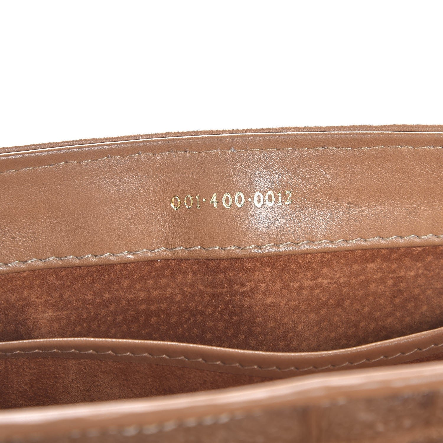 Gucci Crocodile Flap Shoulder Bag Brown 7 of 7