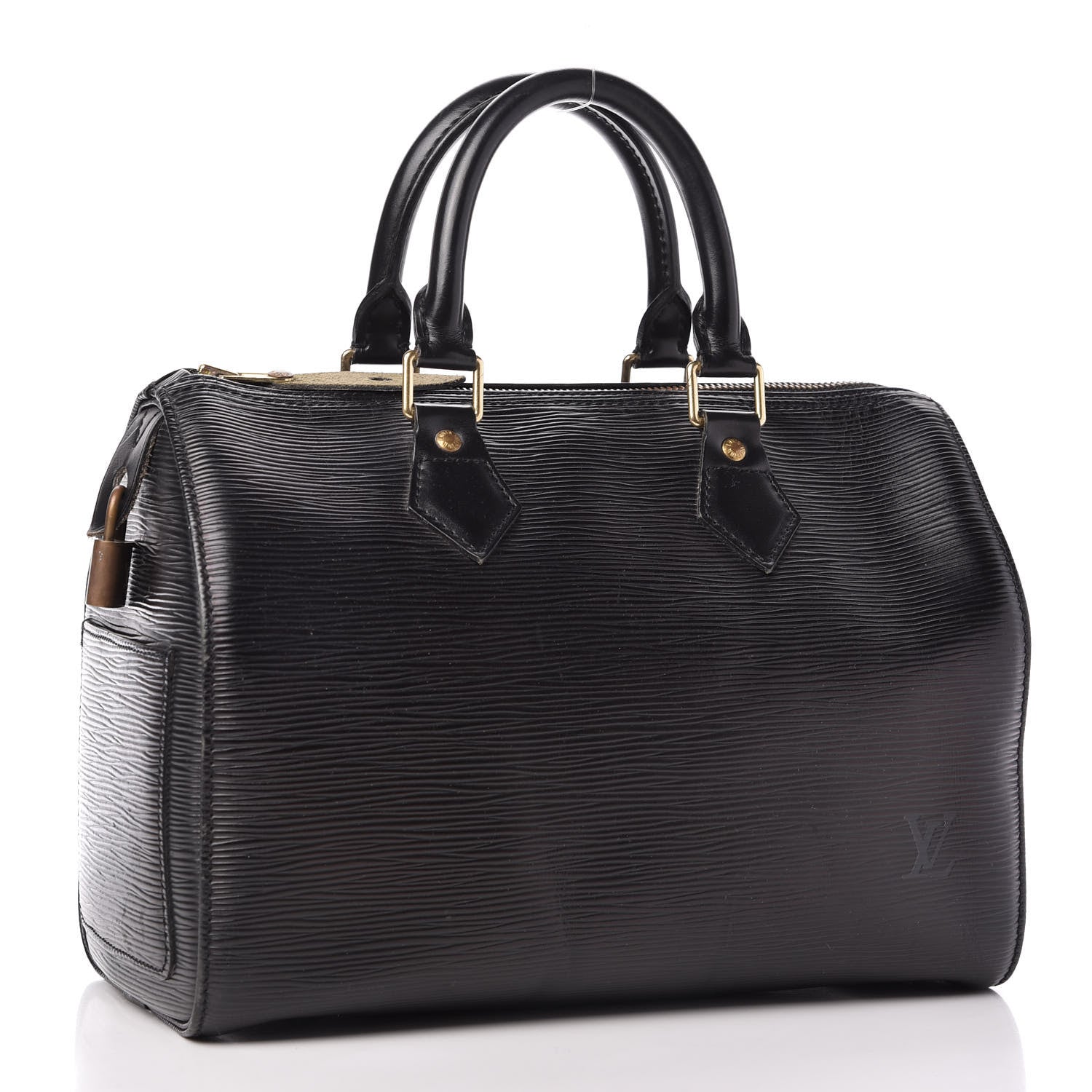 Louis Vuitton Epi Speedy 25 Black 3 of 11
