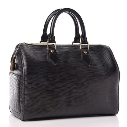 Louis Vuitton Epi Speedy 25 Black 3 of 11