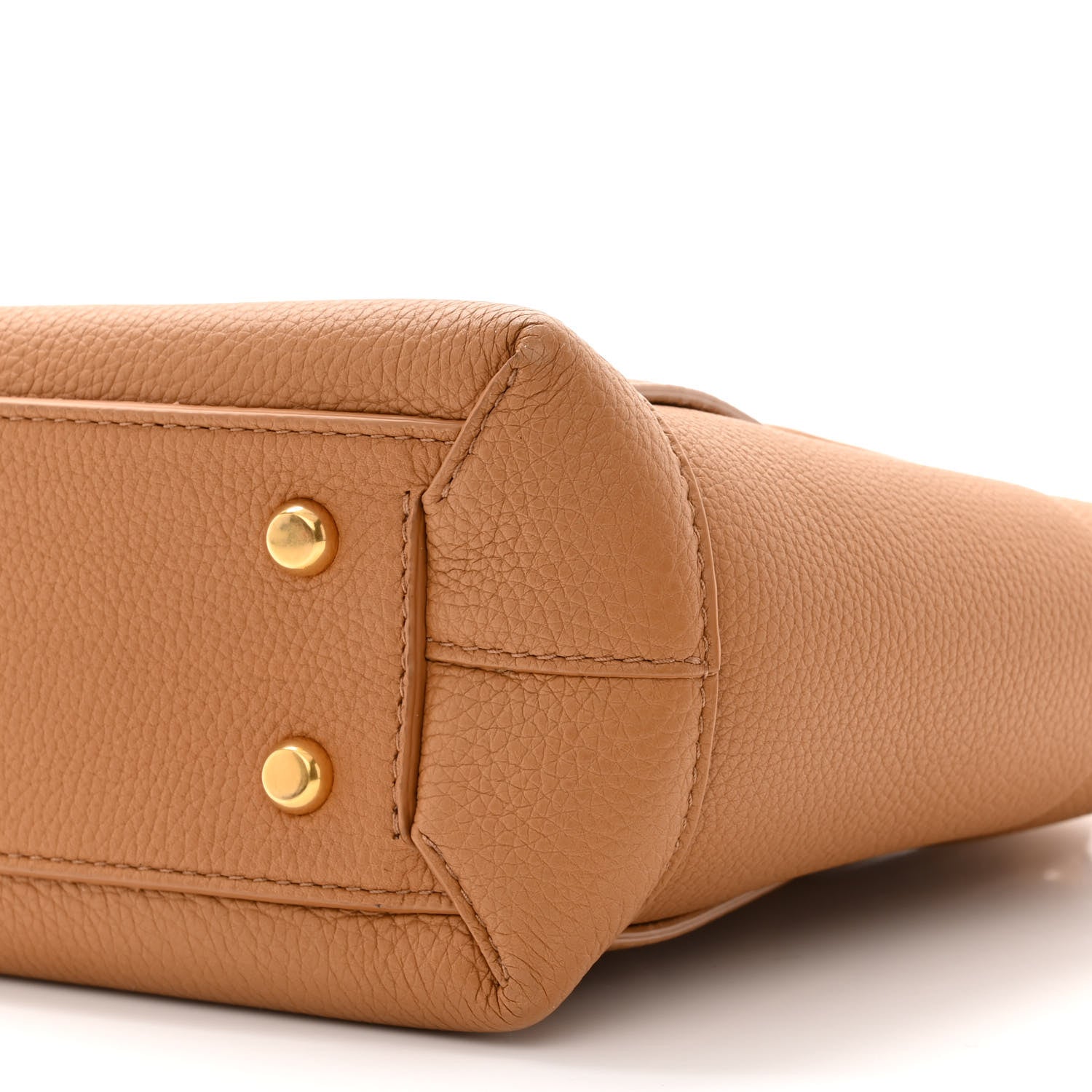 Bottega Veneta Grained Calfskin Maxi Intrecciato Small Arco Caramel 10 of 10